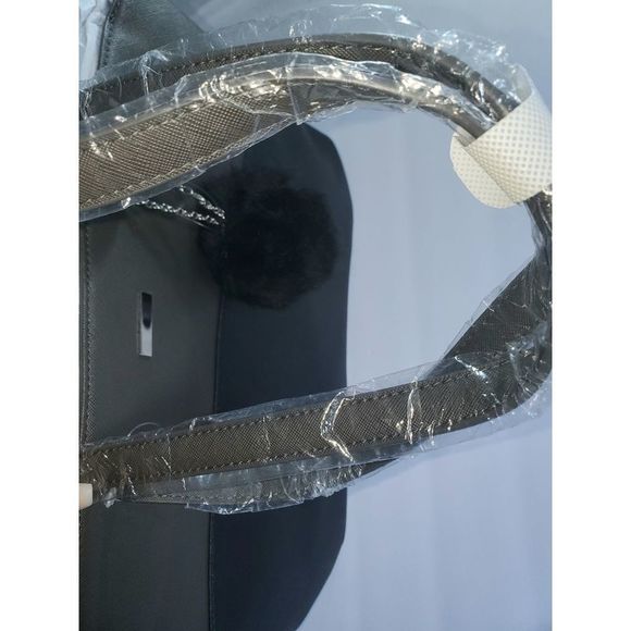 Grey / Black Handbag Purse "17 x 11.5" (l x w) - Picture 4 of 8